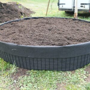 Textile circle raised garden bed (4 foot)